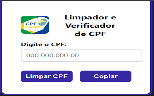 CPFCleaner :: Uma extensão para limpar CPF.