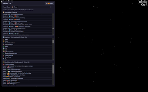 InfiniBot for Infinite Craft :: An automated crafting bot for neal.fun/infinite-craft