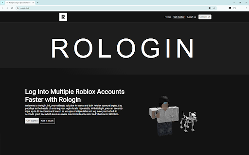 Rologin: Roblox Account Checker & Account Manager :: Login to multiple Roblox accounts with the Rologin Extension. Fast switching, simple management, and a smoother experience.