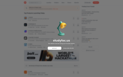 studyfoc.us - Study Focused with Pomodoro :: Boost your focus by blocking distractions during Pomodoro sessions. Syncs with StudyFoc.us to keep you on track and productive.