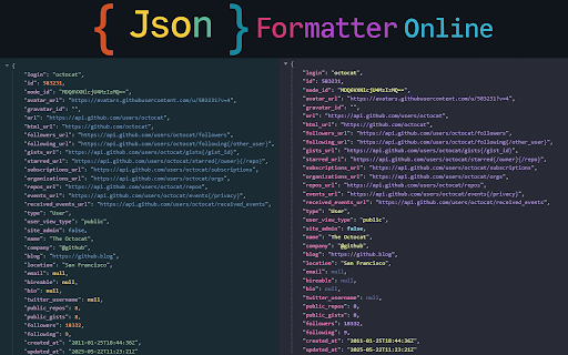 Json Formatter Online :: Handy Json Formatter Online for Chrome. Use a json viewer and json formatter for quick data formatting and viewing!