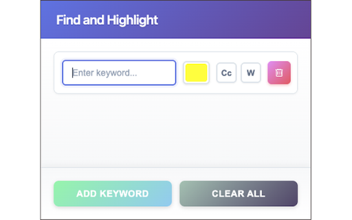 Better Finder :: Multi-keyword search and highlight with individual colors, match case, and whole word options