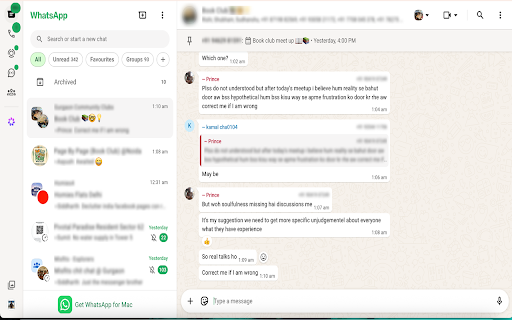Louver — Privacy Blur for WhatsApp Web | Minimal Permissions | :: Hides your chat list and media on web messaging so a passing glance reveals nothing.