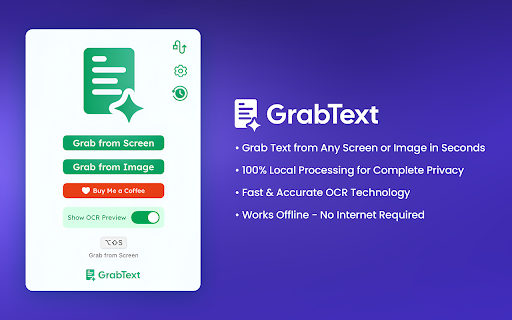 GrabText - Screen & Image OCR :: Select any area on your screen and extract text instantly using OCR with GrabText.