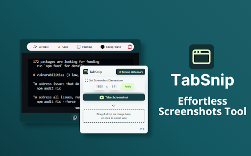 TabSnip :: Make beautiful screenshots in seconds!
