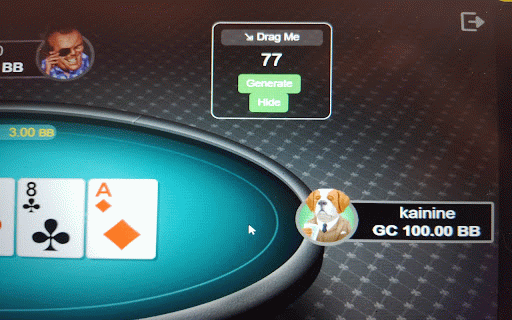 Random Number Widget :: A floating widget that generates random numbers from 1 to 100.