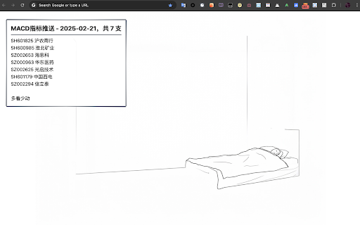 Lay :: A new tab page showing daily macd stock recommendations