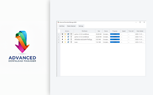 Advanced Download Manager ADM :: Integrates Advanced Download Manager ADM with Chrome for seamless downloading.