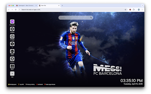 Lionel Messi Barcelona Wallpapers :: Relive the magic with Lionel Messi Barcelona Wallpapers – iconic Blaugrana moments in full HD every time you open a new tab.