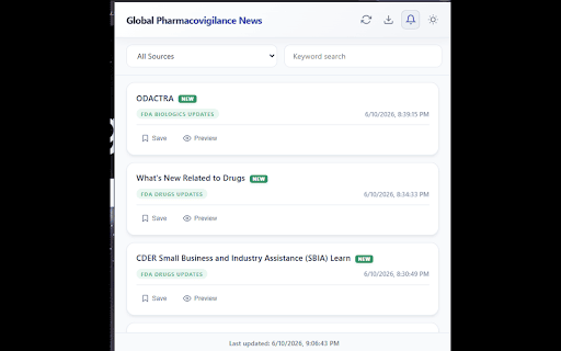 Global Pharmacovigilance News Aggregator :: Aggregates and notifies on pharmacovigilance news from global regulators and PV portals.