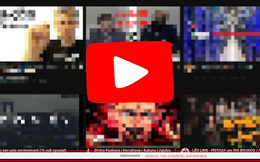 Remove YTB Administrator Bottom Bar :: Removes the Administrator bottom bar tag from YouTube pages if it exists.