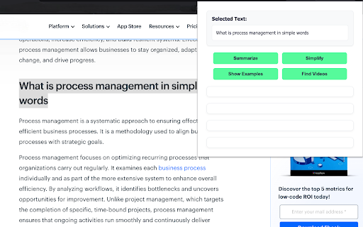 Student AI :: Helps students understand complex texts with summaries, examples, and video resources