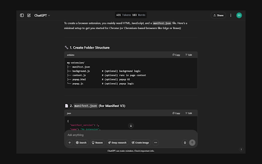 ChatGPT Token Counter :: Count tokens in real time on chatgpt conversation