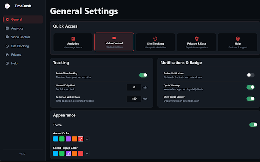 TimeDash :: Boost your productivity with time tracking, site blocking, and speed control.