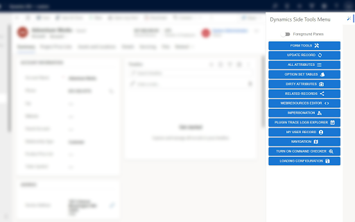 PowerCRM SideKick 365 :: Enhance your Microsoft Dynamics 365 experience with a custom side panel built for devs and testing.