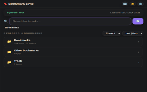 Bookmark Sync :: Save and search your bookmarks via a private GitHub repository