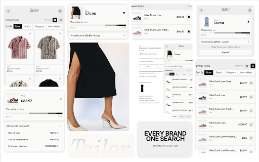 Tailor :: Find better prices and similar items while you shop. Powered by Tailor.