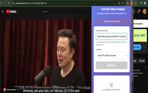 YouTube Video & Channel Analysis :: Professional social media analysis for YouTube videos and channels using Google Gemini AI