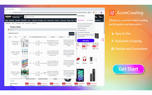 EcomCrawler :: Automatic and Manual crawling of e-commerce data.