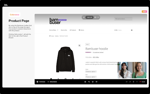 Bambuser One-to-One :: This extension allows additional features for customers using Bambuser One-to-One