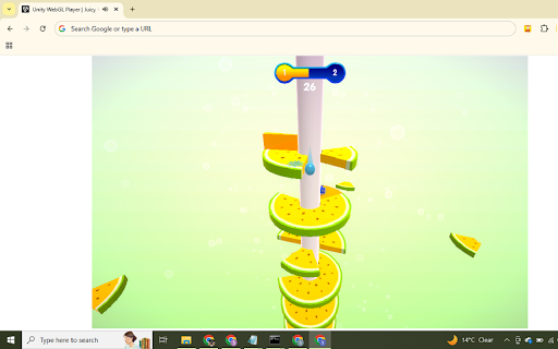 Helix Jump Fruit Game – Arcade Ball Challenge :: Play Helix Jump Fruit Game right in your browser! Jump the ball through colorful fruit platforms, avoid danger zones and score high