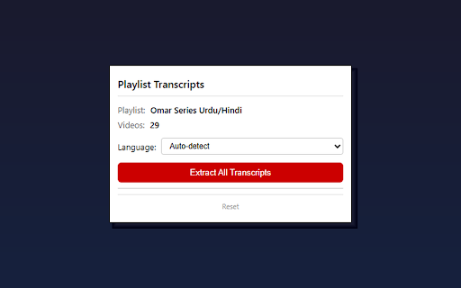 Playlist Transcripts :: Extract transcripts from every video in a YouTube playlist. Copy or download as ZIP.