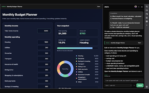 Atlarix :: Drives the browser you are already signed into.