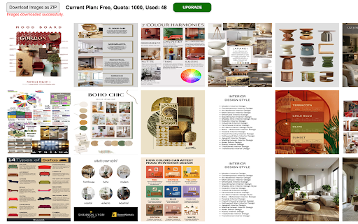PInterest Image Downloader :: One click to extract images from PInterest and save them to your computer as a ZIP file.