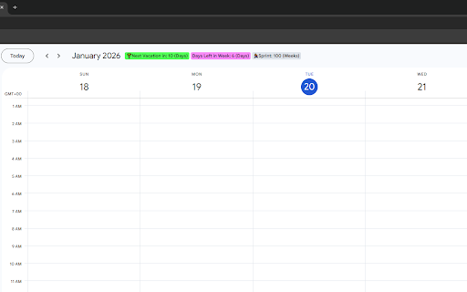 Calendar Counter :: A Google Calendar Extension to display counters.