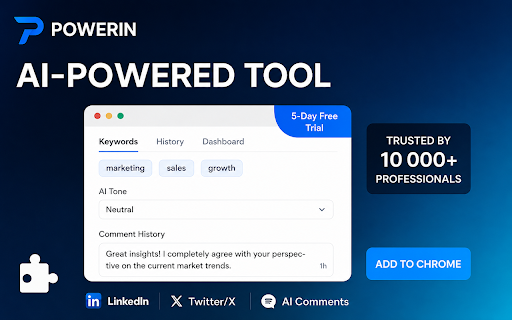 Sync CoPilot :: Sync your Linkedn & X (Twitter) accounts in one click. This extension connects your accounts to auto tool such as Power In.