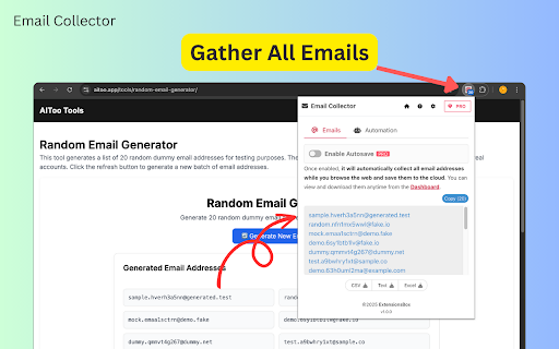 Email Collector - Extract & Export Emails :: Quickly collect emails from any site with Email Collector—making outreach and contact handling easy.