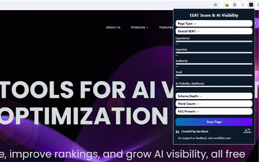 EEAT Score & AI Visibility :: EEAT Score and AI Visibility Analyzer. All analysis runs locally; no data is collected, transmitted, or stored.