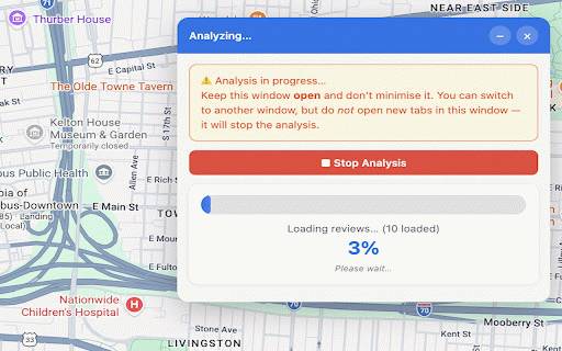 Google Maps Review Checker :: Analyzes Google Maps reviews to detect suspicious reviewers