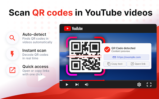 Scan YouTube QR code :: Scan YouTube QR codes in videos right in your browser, without a scanner or mobile apps. Open links in one click.