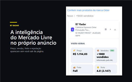 B7 Radar :: Inteligência de mercado por Bloco 7. Dados organizados. Decisões mais fortes.