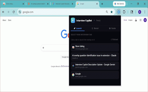 Interview Copilot :: AI-powered interview assistant. Listens to conversations and answers questions on demand.