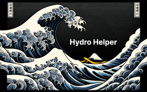 HydroHelper :: A browser extension to keep track of your water consumption