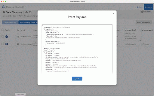 Clickstream Data Buddy :: For enhancing your experience working with tracking events in Intuit web applications!