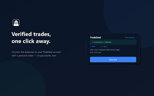 TradeSeal :: Pull verified trades from your prop firm dashboard into TradeSeal.
