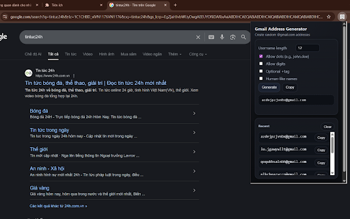 Gmail Address Generator :: Generate realistic-looking @gmail.com addresses and copy them with one click.