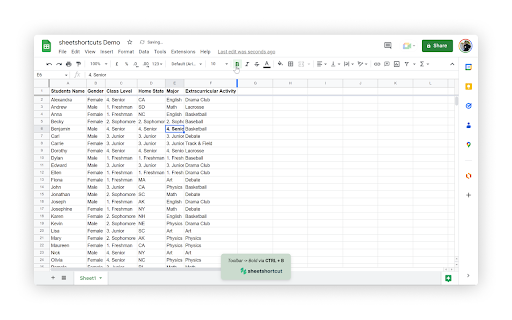 sheetshortcut :: Learn Excel 365 and Google Sheet shortcuts the easy way