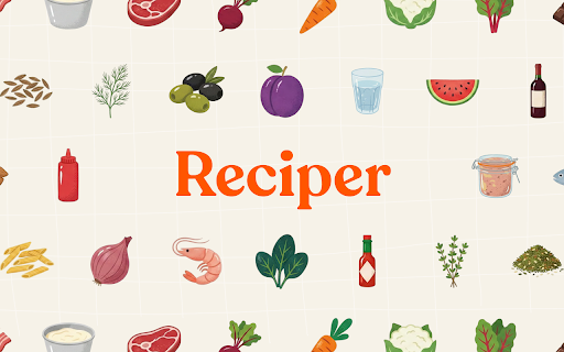Reciper :: View cooking recipes ad-free on a clean layout, with favorites and history.
