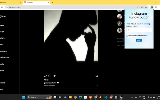 Instagram Auto Follow :: Auto follow the follow suggestion list of Instagram.