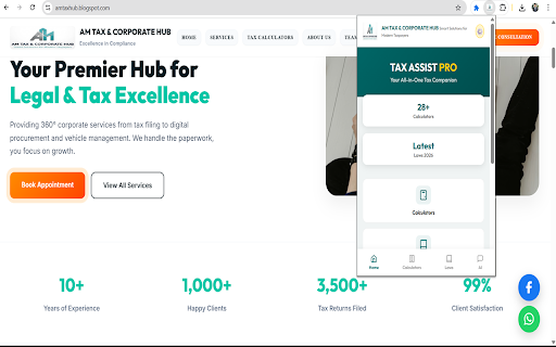 Tax Assist Pro - AMTaxHub :: Pakistan's #1 Free Tax Calculator — 28+ FBR Calculators, Laws Library & AI Assistant for TY 2025-26.