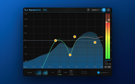 Parametric EQ - Tab Equalizer with Volume Control :: Parametric EQ for Chrome - Control Tab Sound Like an Audio Engineer