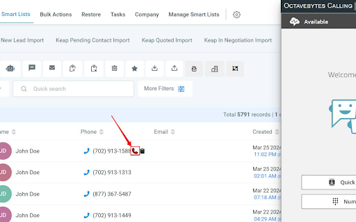 OctaveBytes - GoHighLevel Click to Dial :: Adds a dial button to phone numbers.