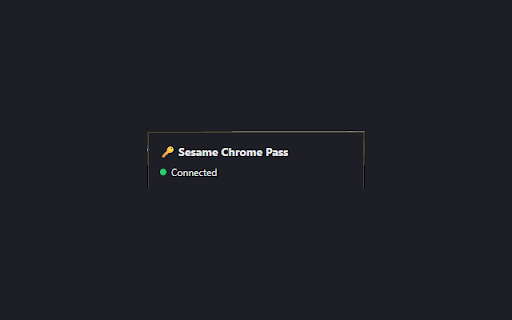 Sesame Pass :: Auto-fill usernames and passwords from Sesame into web forms.