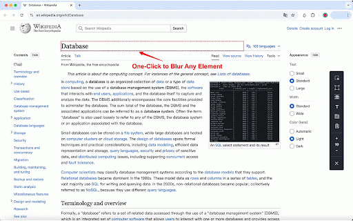 BlurAny - Privacy Protector :: Instantly blur any web element - text, images, inputs, or areas. Protect privacy with one click during screen sharing or recordings.