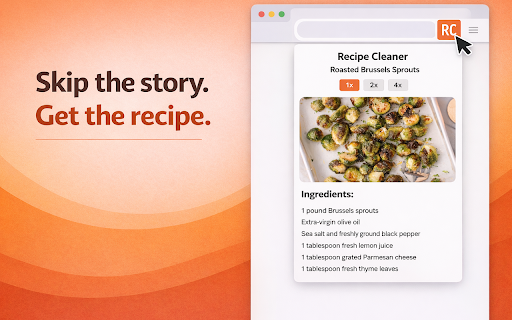 Recipe Cleaner :: Extract just the recipe from recipe websites.
