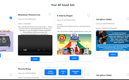 Facebook Ad Library Downloader :: Install this extension to quickly grab ads from the Facebook Ads Library with just one click. Store and manage ad videos easily